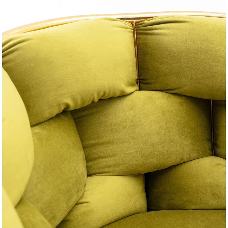 Vladanka 28.7'' Velvet Sofa, Olive Green Velvet