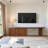 Walnut Expandable Tv Cabinet With Blister Doors
