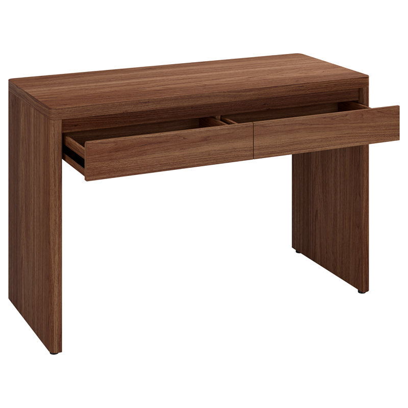 Ashcroft 48" Wide Rectangular Desk in Satin Walnut, Satin Walnut