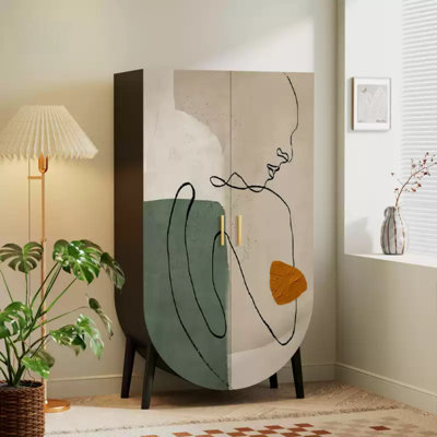 Armoire de rangement moderne à double porte