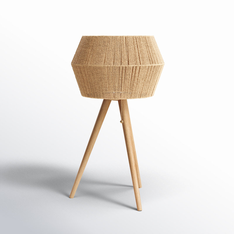 Isona Tripod Table Lamp, Natural