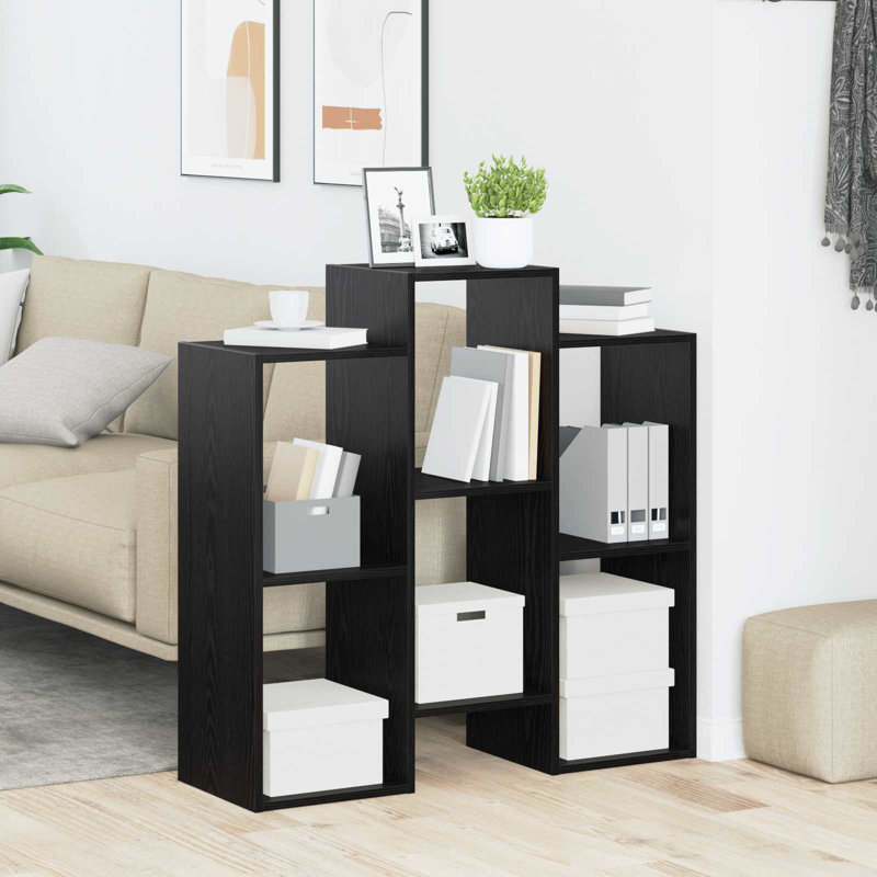 90cm H x 90cm W Bookcase, Black Oak