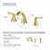 Pyramid Widespread 2-handle Bathroom Faucet with Drain Assembly