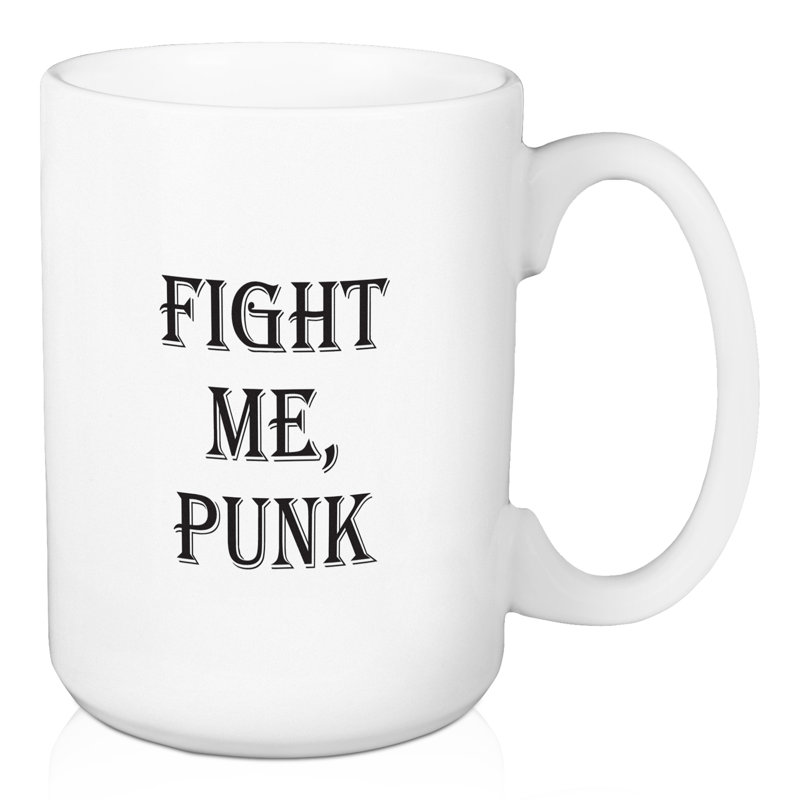 Grande tasse à café combat me punk