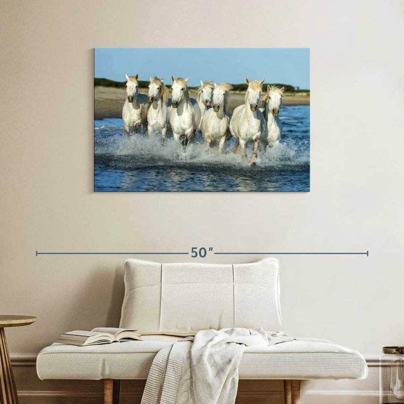 Brampt 7 Horses, 26" H x 39" W