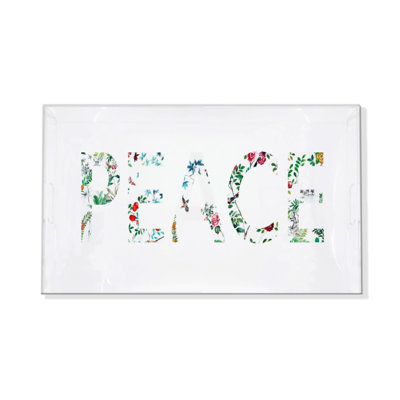 Plateau décoratif rectangulaire Peace Peace Pavillion