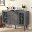 Buffet rétro sculpté avec rangement