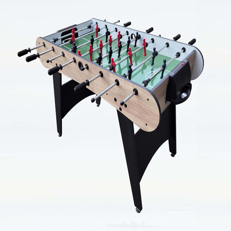 Table de soccer durable pour s'amuser en famille à l'intérieur, Bois / noir