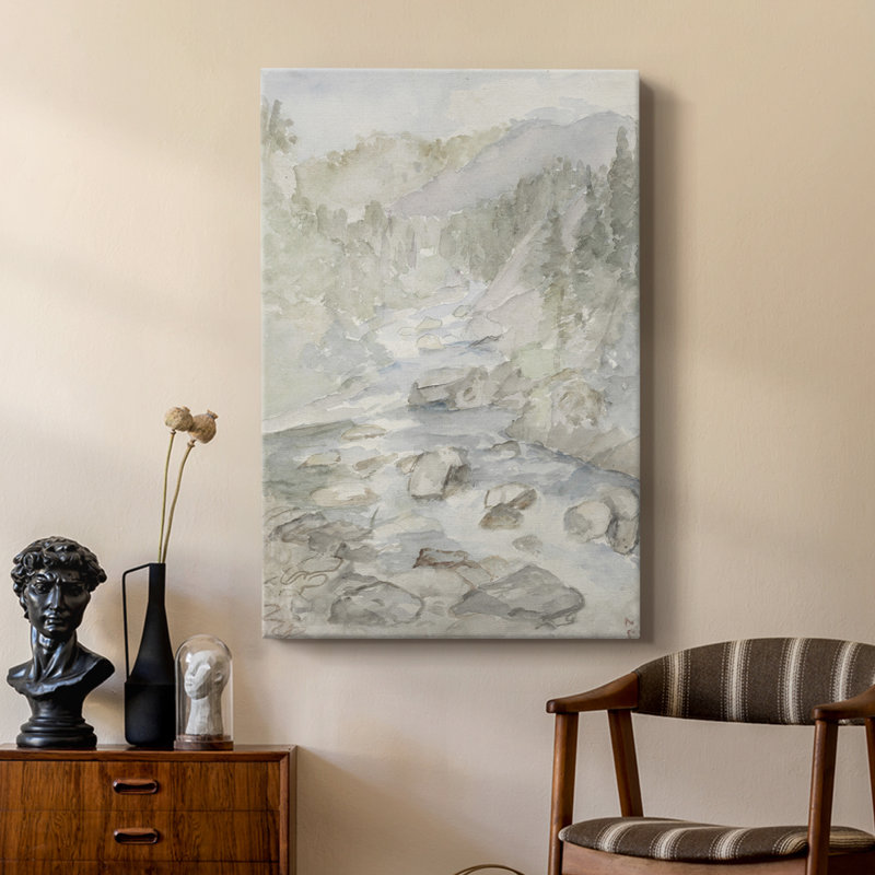 Paysage rétro CXVI - galerie Cavas sur mesure, H 36 po x l 24 po
