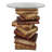 Montegue Stacked Books Glass Figurine Table