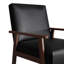 Chaise d'appoint en polyuréthane noir-1746184649