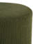 Canapé rond rembourré en velours côtelé, couleur olive, siège confortable en mousse haute densité, 77 cm de profondeur et 41,6 cm de hauteur, idéal comme table d'appoint. Ressorts ensachés pour un confort optimal, 77,5 cm de largeur, parfait pour se détendre à la maison.