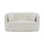 Canapé deux places de 164 cm de large avec 2 coussins, en chenille beige