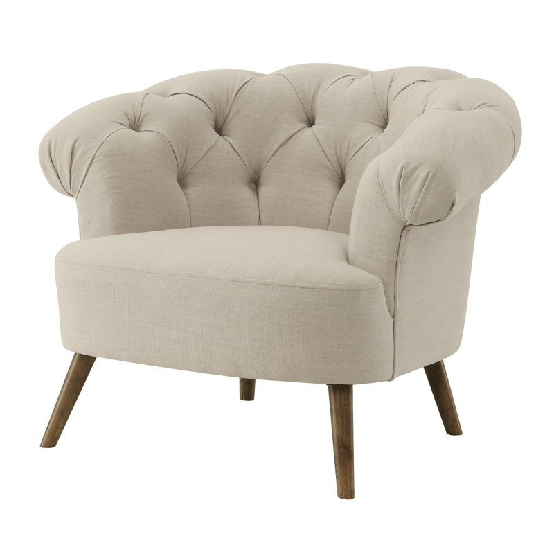 Upholstered Armchair, Natural