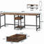 Bureau double, bureau d'ordinateur, bureau à deux places, table de jeu-1293341679