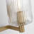 Keta Luisa bath wall sconce with clear fluted glass shades-684034249-684034242