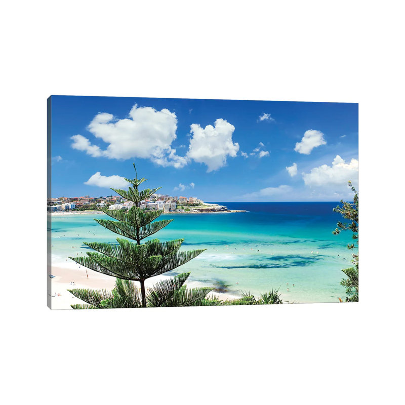 Sydney Bondi Beach par Melanie Viola - Estampe numérique sur toile tendue avec châssis, H 8 po x l 12 po x P 0,75 po