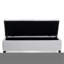 Bouton de rangement avec piqûre en losange v2 en tissu gris, pieds amovibles, l 51 po x P 17,5 po H 17 po pour le sous-sol - banc en tissu, siège de cave à vin-1210520511