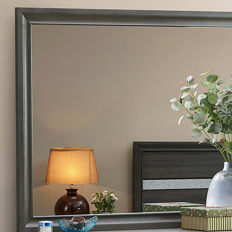 Miroir Carine, Gris, 35 po x 45 po