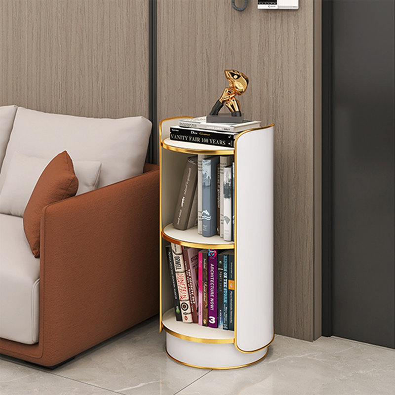 White Modern pvc Standard Bookcase, (2 Shelves) 31.5" H x 15.75" W x 15.75" D