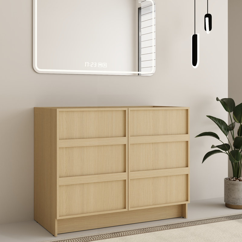  Beckley 42'' Single Bathroom Vanity Base Only, Base Cabinet without Top