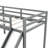 L-Shaped Twin Loft Bed With And Slide, Gray - Optimize Bedroom Layout Size Widened Slide Enjoy A Special
