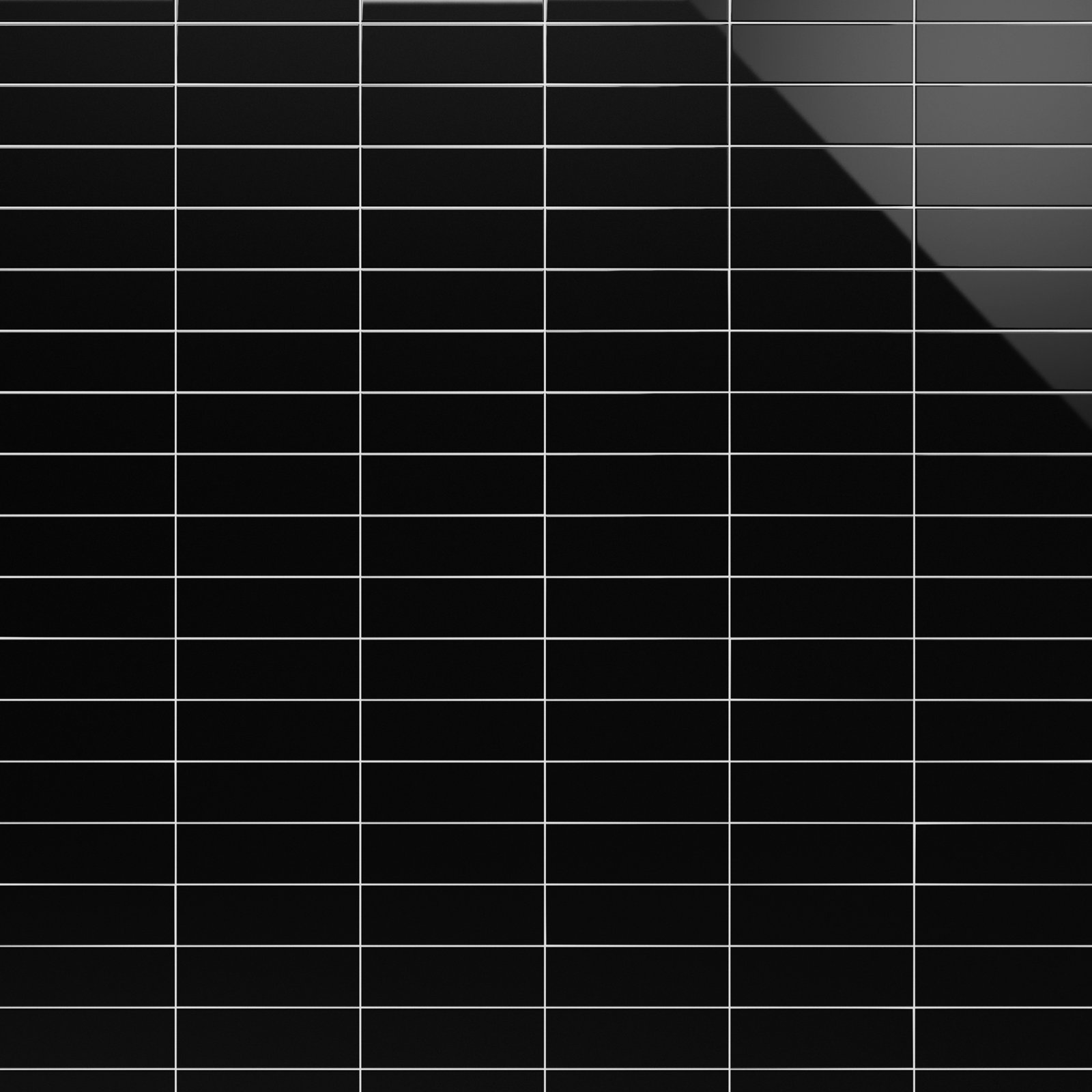 Remington 4" x 12" Porcelain Subway Wall Tile, Black