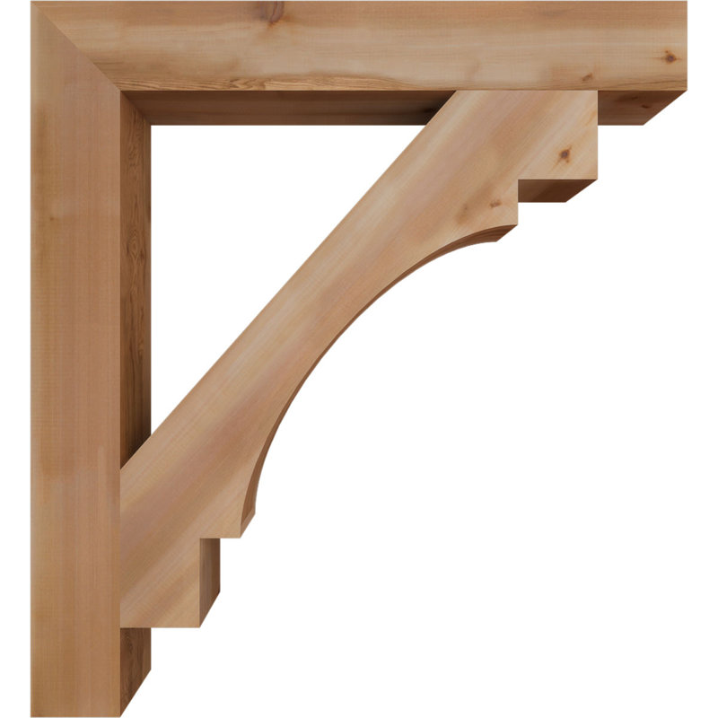 Support Merced Block Smooth, H 48 po x l 5,5 po x P 44 po, Cèdre rouge