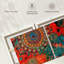 Mandalas tribaux abstraits sur toile, ensemble de 2 pièces-372966556