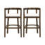 Tabouret de comptoir en bois d'hévéa Gurseese-875389641-875389640