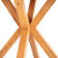 Table de salle à manger ronde 36,2 "en bois d'eucalyptus massif