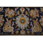 Tapis bleu marine unique en laine noué à la main de style années 1980 11 pi 5 po x 16 pi 3 po 1980S