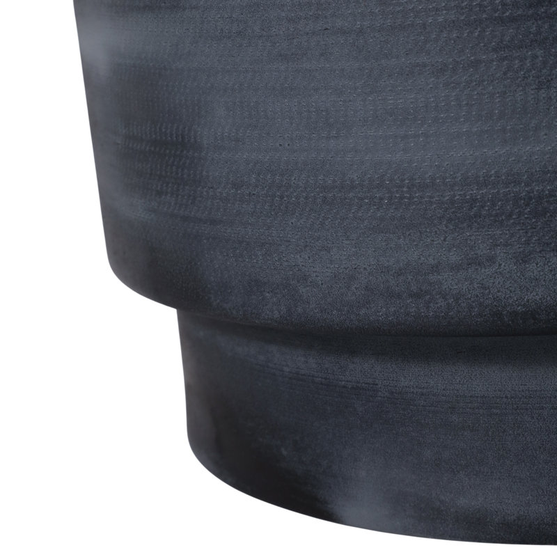 Grand pot à fleurs moderne pour l'intérieur et l'extérieur - Pots de fleurs décoratifs pour le salon, le patio ou la maison - Ensemble de 3, 11 ", 10", 8 ", gris