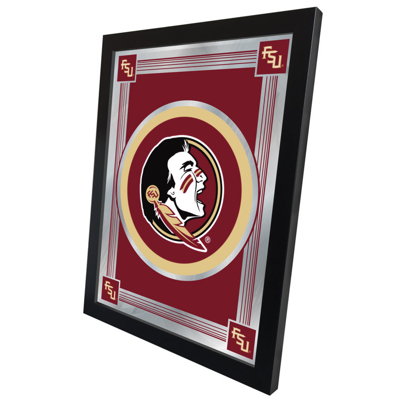 NCAA Logo Mirror, impression encadrée, Florida State (Tête)