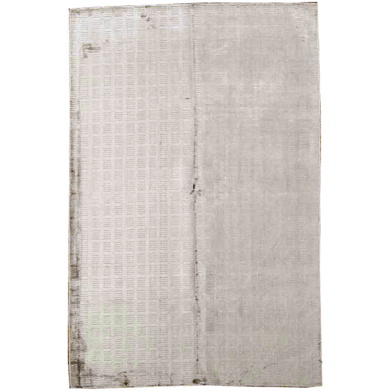 Tapis argent noué à la main de haute qualité