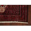 Tapis rouge noué à la main de conception unique 4 pi 1 po x 5 pi 3 po Jermaria