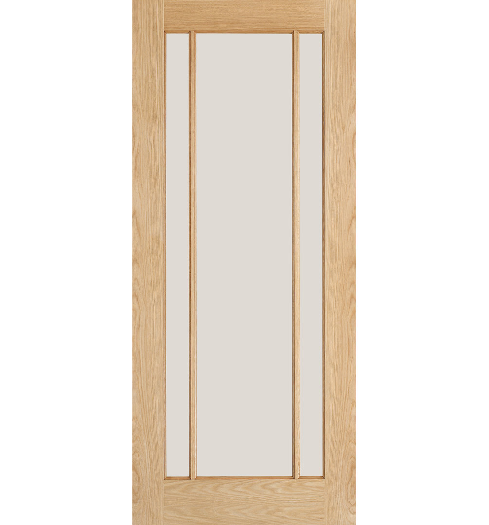Lincoln Clear Glazed Unfinished Oak Internal Door