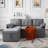 77.6” Reversible Sectional Sleeper Sofa-1883155776
