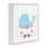 Bébé baleine et fleurs, estampe numérique, design par Carla Daly