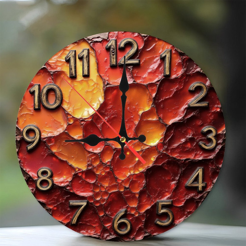 Horloge de lave en fusion