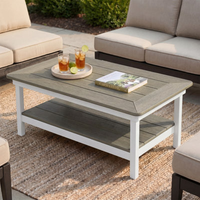 Table basse 44 po x 27 po, blanche