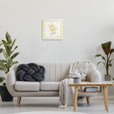 Spring Daffodils sur toile écossaise, design par Lee Ann Sanders