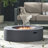 Lightweight Concrete Outdoor Circular Fire Pit, 50,000 BTU (Tank Cover Not Included)-1709081792