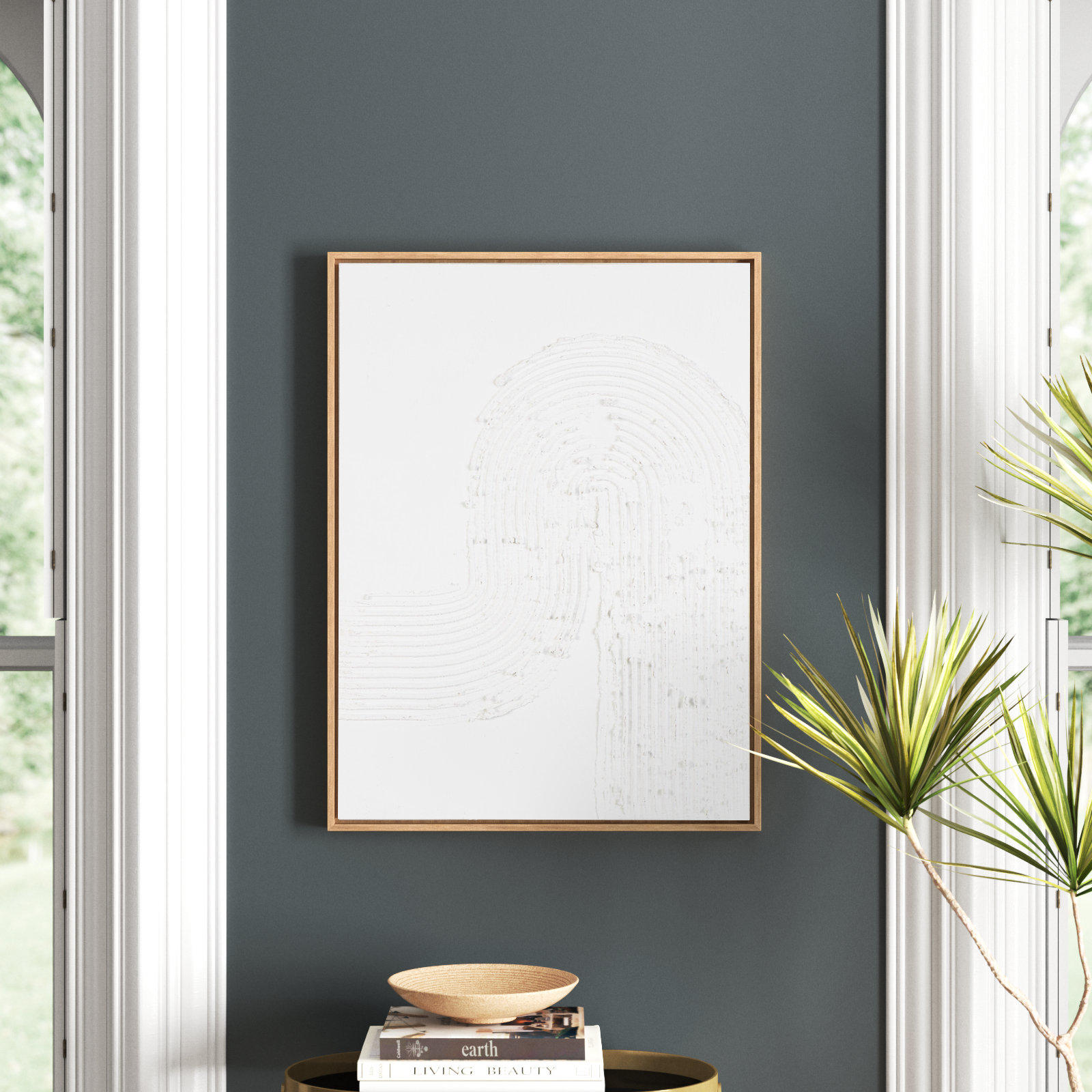 Devi "Cole and Grey" Canvas Wall Art, 31.5" H x 23.6" W x 1.4" D