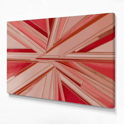 Hard Edge 29 Pink Canvas Wall Art