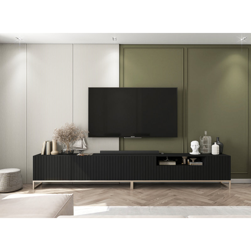 Mounthill TV Stand for TVs up to 65", Black