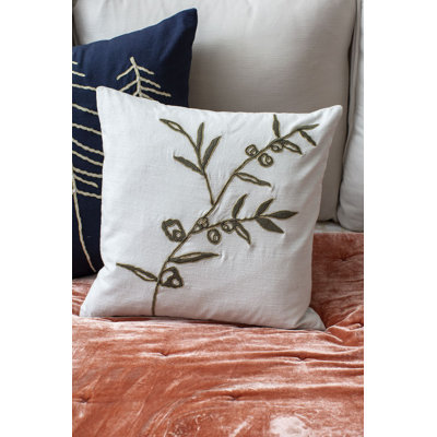 Embroidered Pillow Cover