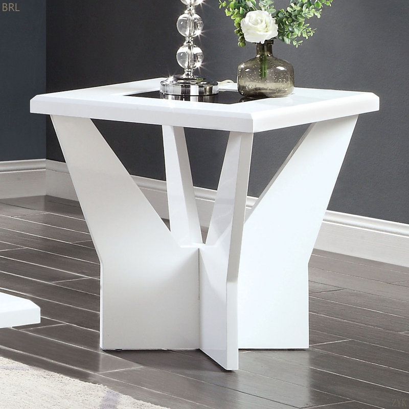 Table de bout blanche 1Pc