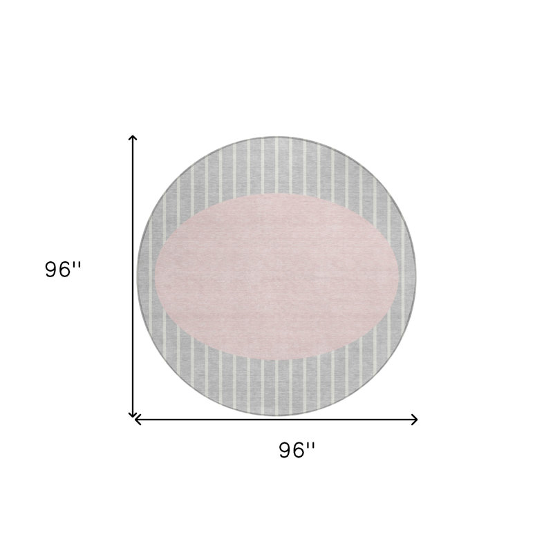 Tapis intérieur lavable rayé 8 po