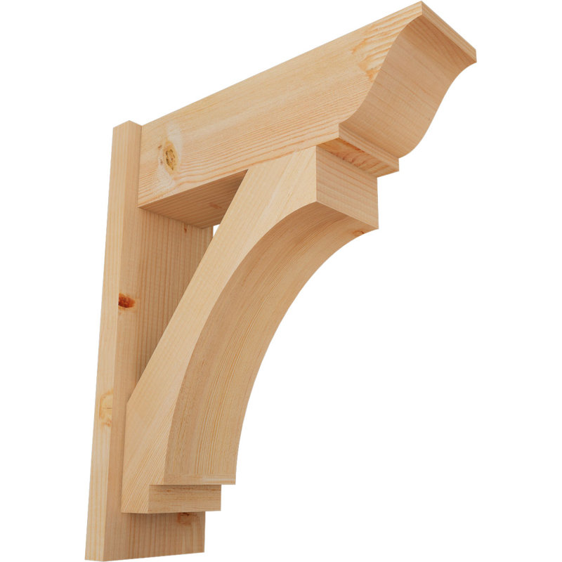 Persienne impériale traditionnelle, P 22 po x H 26 po, Sapin Douglas de 7 1/2 po (lisse)